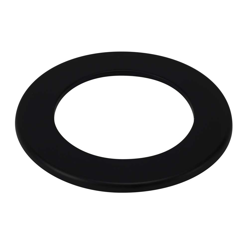 Save rosone anello ellittico 45° spessore 1,2 mm Ø 10 cm 100 mm in acciaio nero 