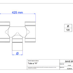 disegno-tecnico-save-air-tubo-h-zincato